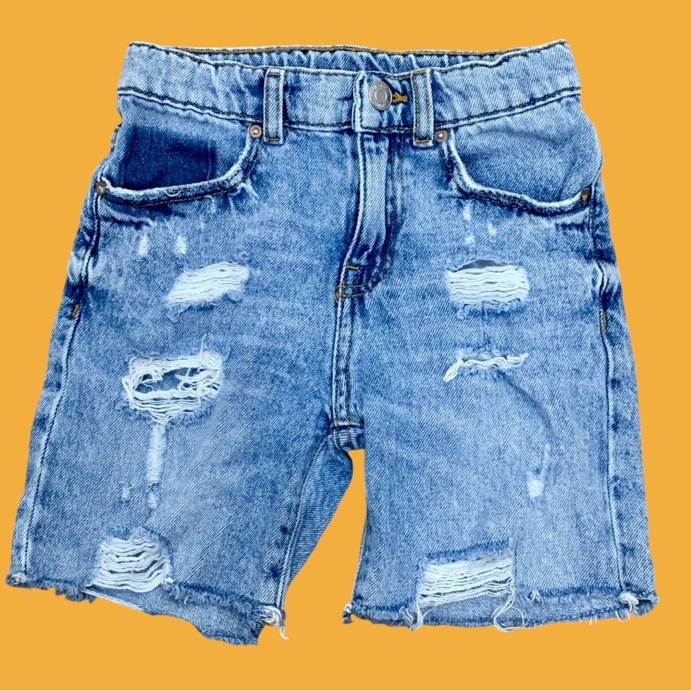 NWT ZARA Shorts JEANS Distressed Kids Boys Girls Toddlers Denim gift